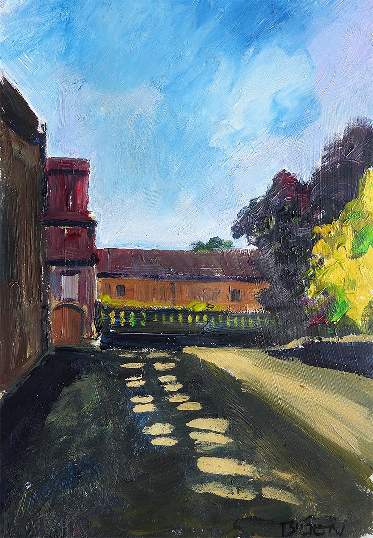 ChrisBilton3's tweet photo. #summershadows #hotday #paintingtheweather #acrylicpainting #pleinairpainting #artinsouthyorkshire #paintingoutside #directobservation #landscapepainting #southyorkshire #biltonart #opencountry #trees #clouds #allaprima #clarifiedimpressionism #expressiverealism #pleinair https://t.co/Y99s5YxSsX