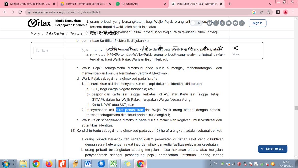 udelminion's tweet photo. min @kring_pajak aku kan mau perpanjang sertel, dan salah satu syaratnya surat penunjukan. ada format surat penunjukan nya ga? https://t.co/DaPjfHMUlU