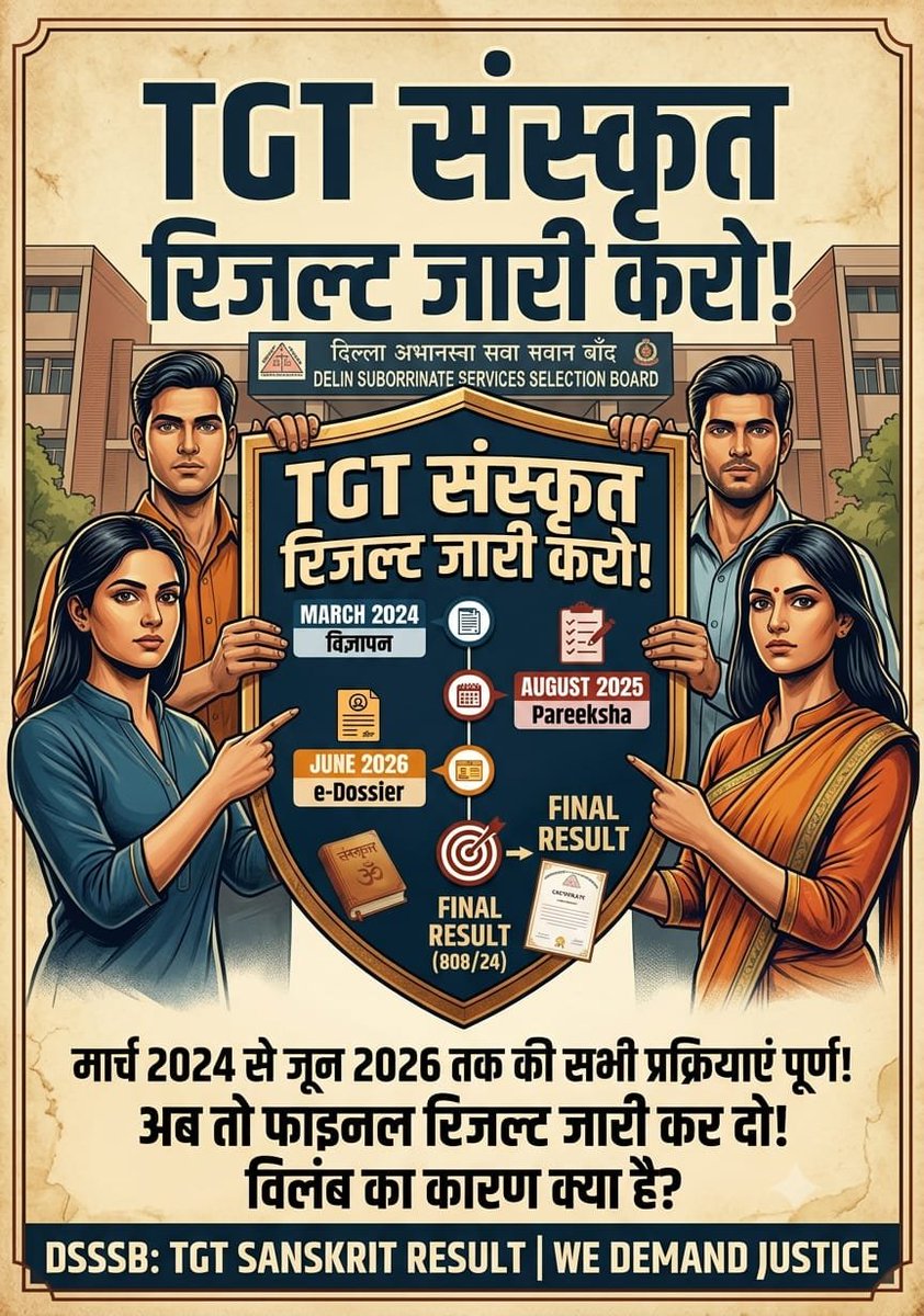 AnitaMeena95100's tweet photo. @dsssbofficial DSSSB TGT संस्कृत Final Result NOW

@LtGovDelhi @dsssbofficial @CMODelhi @gupta_rekha @SandhuTaranjitS
मन बहुत व्याकुल है, व्यथित है।
अब हमारा रिजल्ट दो 
Please https://t.co/qbTDbA05Ok