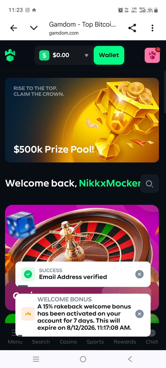 yournikku3's tweet photo. Signed up today under mocker code 🫶
Thank you @mockerbey <3
Gamdom user: NikkxMocker
#mocker best code W https://t.co/vRoAj5Bk8e