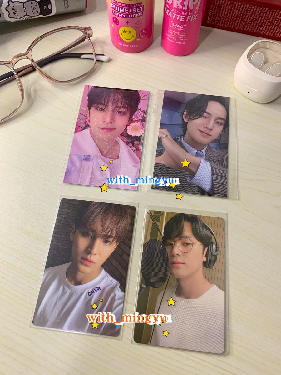 With_Mingyu's tweet photo. wts ready pake banget Ayo di angkut lagi BU 🙏🏻🥲

- pola seungkwan bss 200k 
- carzon dino + dino mbek 150k
- take all mingyu (mingyu pilot, mingyu mbek, dll lupa namanya) 530k

(Kalau harga nya ketinggian atau kerendahan tolong kasi tau aku ya)

dom Malang https://t.co/NOzSN5uy5s