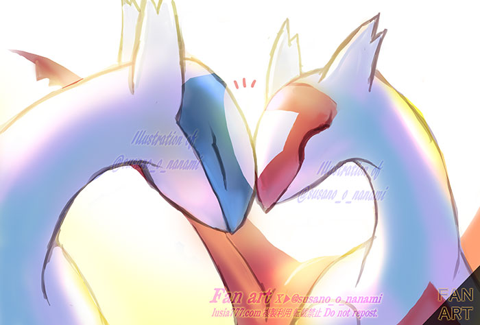 susano_o_nanami's tweet photo. Latios and Latias
#ラティ兄妹の日　#ラティの日 https://t.co/ce0UxYnIdX
