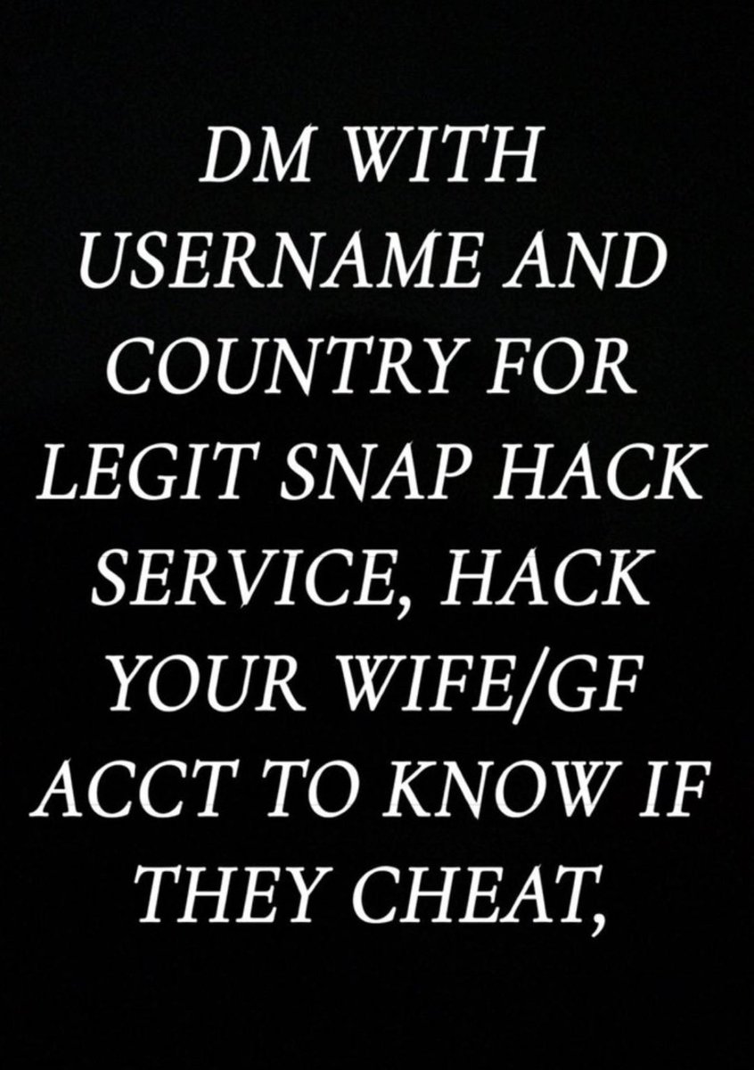 NicooChirico's tweet photo. Dm now to hack your crush Snapchat and see her eyes only
TEXT ME HEREโคต๏ธ
https://t.co/oheo4etWyg
#teenagee #snaphack #teenageโgirls
#momson #teenager #omegle #nsfwtwtู https://t.co/09UL7XWvG7