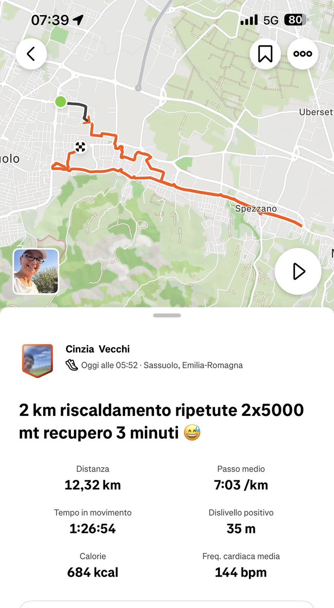 cinziainbici's tweet photo. Le ripetute all’alba 😅🔥🔥#iocorroallacarlona #corsecialtrone #roadtoRavennaMarathon #runlovers https://t.co/3zPdSgfUzc