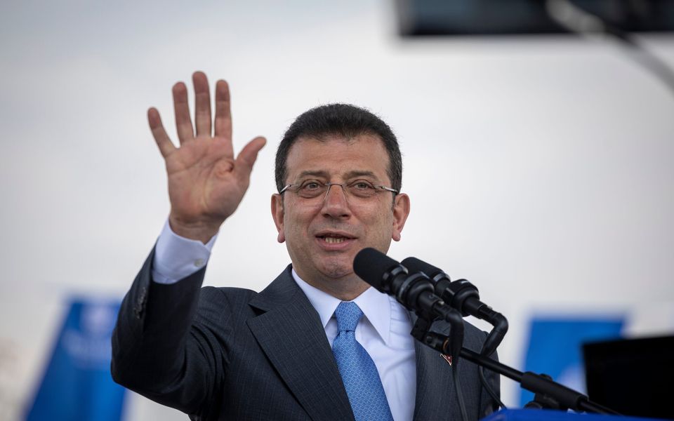 ekathimerini's tweet photo. X says Turkish court ordered block of Istanbul Mayor Imamoglu’s candidacy account https://t.co/yBuzzXUiVk https://t.co/LM0VV0sXQT