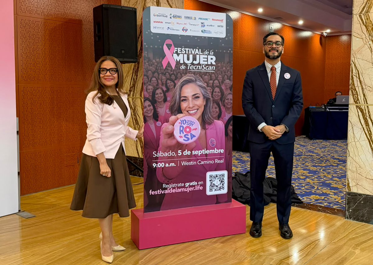 bacguatemala's tweet photo. 🎬 A través de nuestro programa #MujeresBAC, nos sumamos al lanzamiento del Festival de la Mujer de TecniScan. 

Una iniciativa que promueve la detección temprana del cáncer de mama y el bienestar integral de las mujeres.

#BACApoya https://t.co/tJzMyDRuJZ