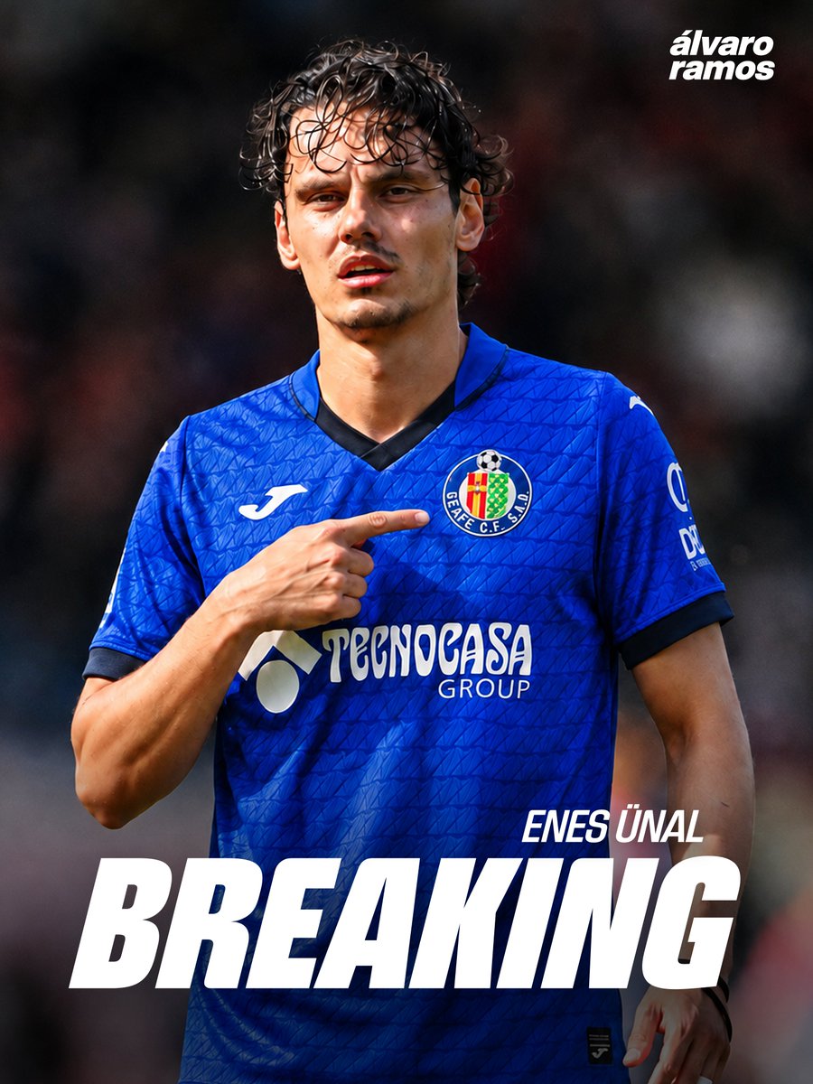 AlvaroRamos00's tweet photo. 💣🔵🇹🇷 ACUERDO ENES ÜNAL - GETAFE.

El delantero tiene cerrado un acuerdo con el club azulón, al que regresaría en propiedad tras su paso por la Premier League.

El Bournemouth debe aún dinero al Getafe por la operación en 2024 y prefiere venderlo al Coliseum, donde llegaría GRATIS o por una cantidad baja.

El deseo del turco de volver a casa y la situación del club inglés, claves para que la operación se pueda completar. No hay traspaso cerrado, pero el acuerdo con el jugador es total.

@diarioas