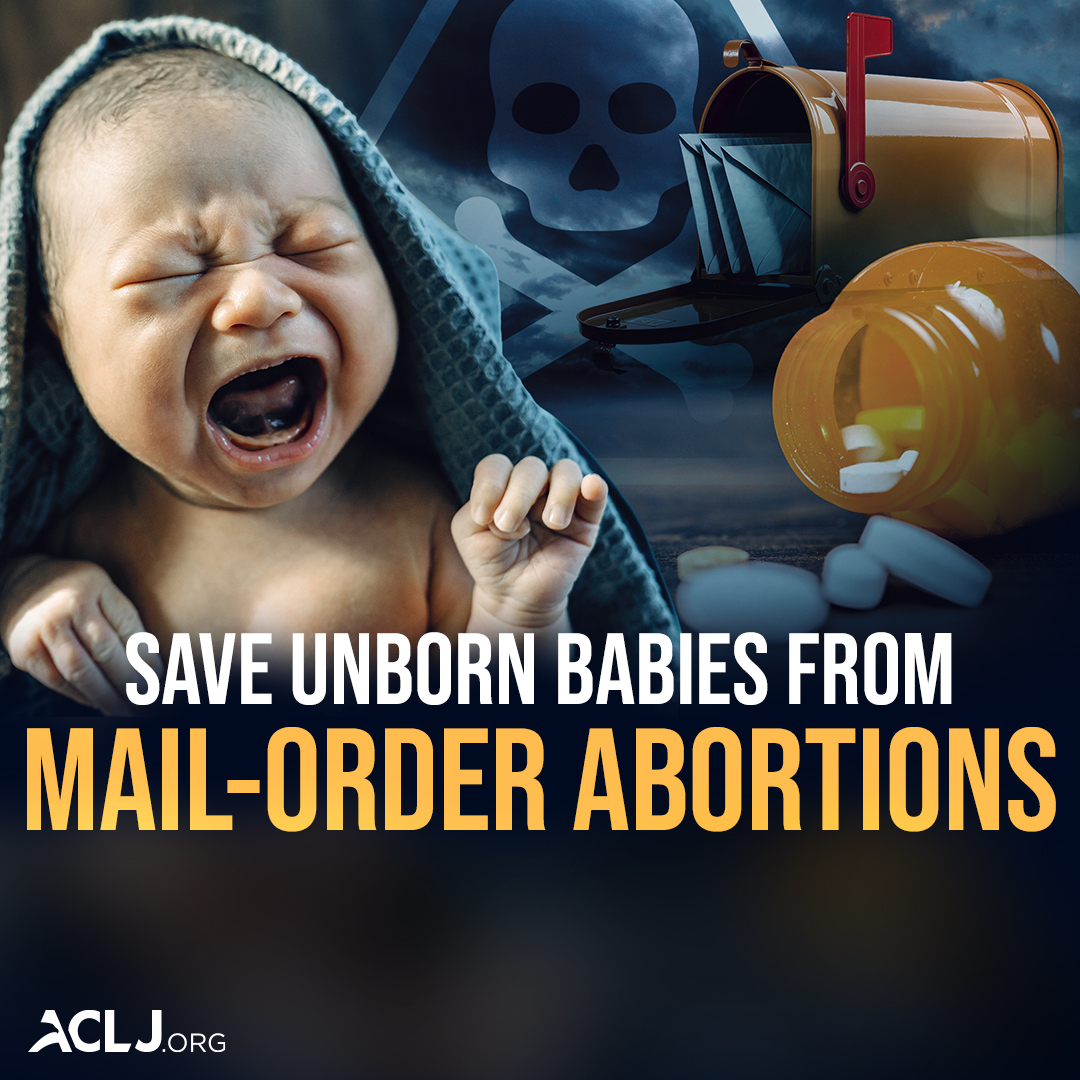 JaySekulow's tweet photo. A child’s life is ended – no ultrasound, no exam, no doctor, no mother ever seeing the baby whose life is taken.

The ACLJ is taking urgent action, and we need you.

Sign our petition to save unborn babies from mail-order abortions: https://t.co/QcTpddJgpt https://t.co/5YuaWxb7nM