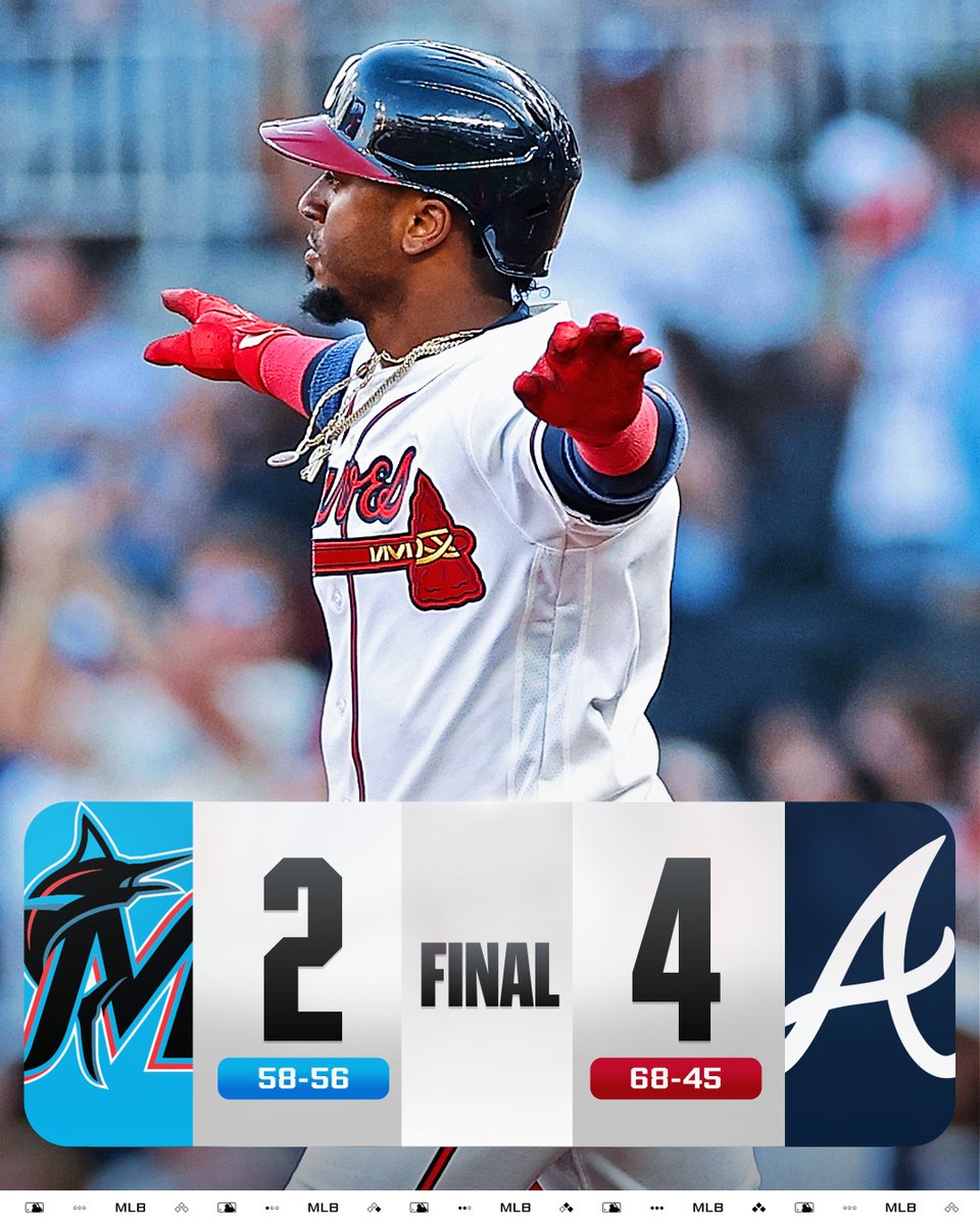 MLB's tweet photo. The @Braves take the series opener and win their 6th in a row! https://t.co/E61DGghwx6
