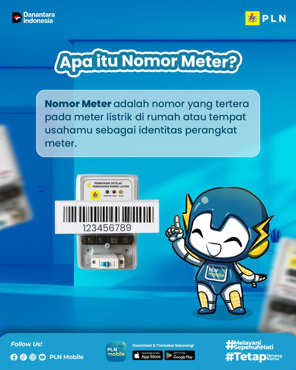 electrizen_JMB's tweet photo. Masih mengira Nomor Meter dan ID Pelanggan itu sama? yuk simak perbedaannya di PLN Mobile

Dengan mengetahui perbedaannya, kamu jadi lebih mudah saat mengakses layanan kelistrikan tanpa bingung harus menggunakan nomor yang mana. https://t.co/Xow2sfQlc0