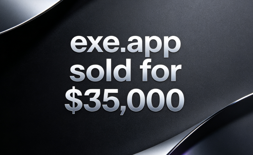 DomainNews24's tweet photo. Domain  Sold!
💰exe. app sold for $35,000
🛒Sold via TOP. DOMAINS 
🗓️August 4, 2026
It's worth noting that exe. xyz was sold for $24,888 in 2025. Currently, exe. xyz has been set to redirect to exe. dev, suggesting that the buyer of exe. app is likely the same buyer (or the same team).