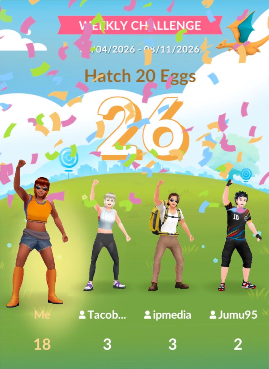KamikeoPoGo's tweet photo. 🚨WEEKLY CHALLENGE🚨
“BRAND NEW #POGO WEEK!” #Hatch20Eggs #WeeklyChallenge 🥳🥳🥳
... 👊🏾🐻 GRIND!
#OnlyMatterOfTime #PokemonGo #PokemonGoApp https://t.co/Sc3lM7KVYw