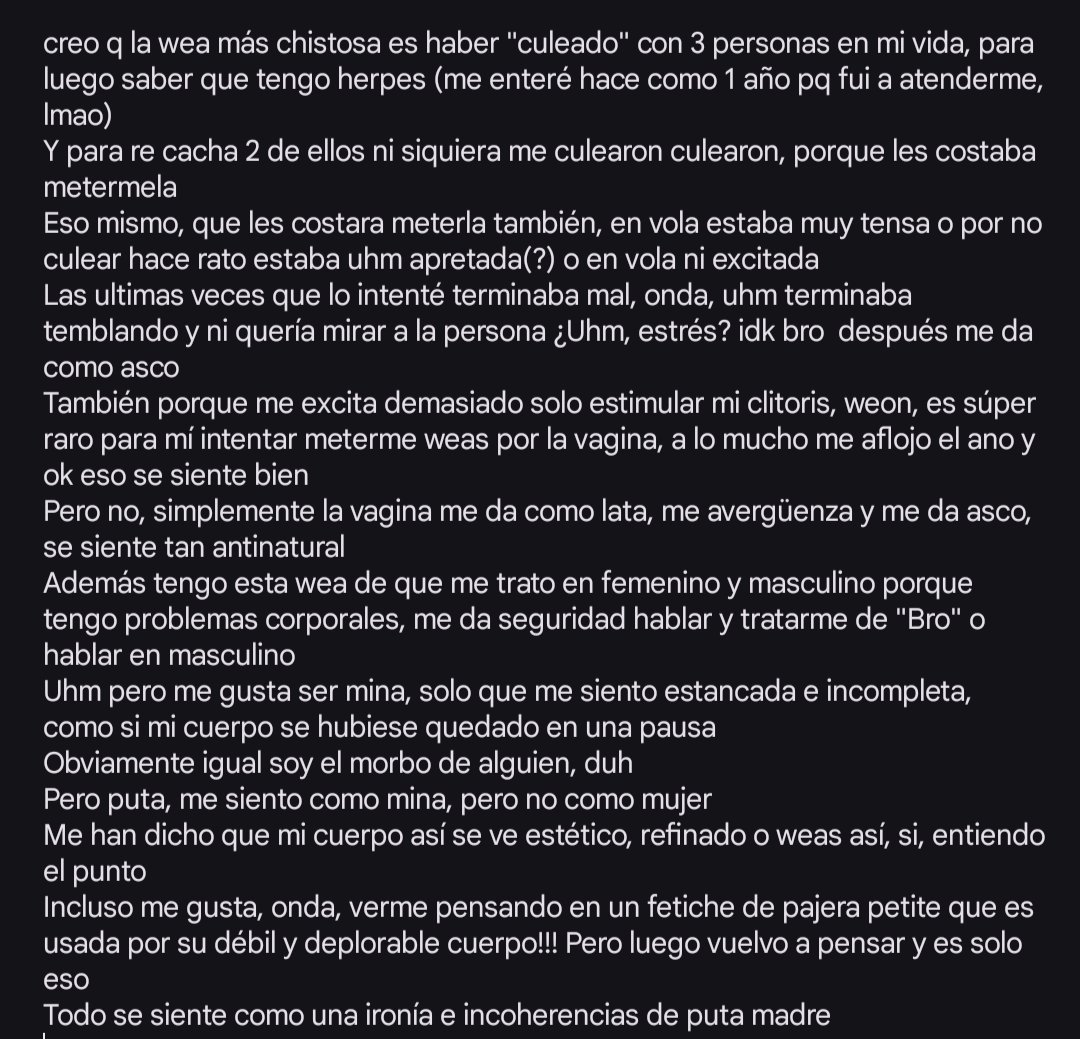 986732a's tweet photo. Razones pq no quiero culear https://t.co/aINYQ1zosA