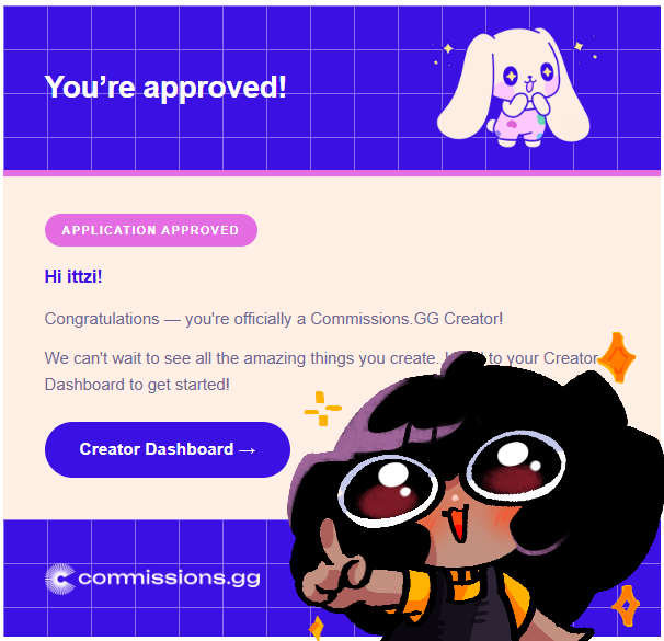 Ittzi_'s tweet photo. Me aceptaron en Commissions_GG y no podría estar más feliz 💖🐰 https://t.co/vXaokEZ2Ow