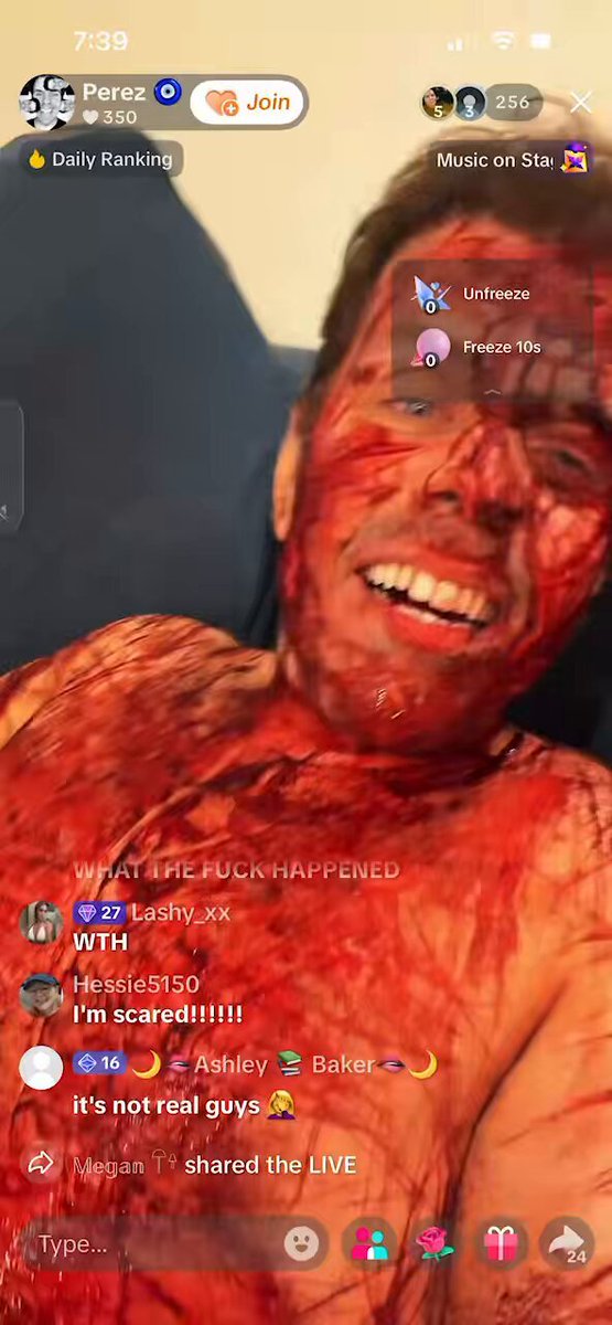 CryptoCyberia's tweet photo. It appears Perez Hilton had some sort of crazy psychotic break live on TikTok. https://t.co/eY4ZvrZCXM