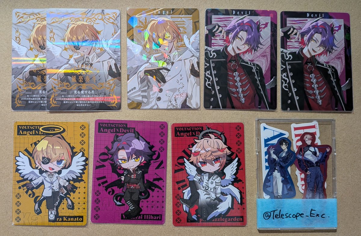 Telescope_Exc's tweet photo. 【交換】にじさんじ VOLTACTION Angel×Devil ランダムホログラムカード

譲)画像1枚目

求)画像2,3枚目各1枚

検索からでもお気軽にお声掛けください https://t.co/gHMZqpojQH