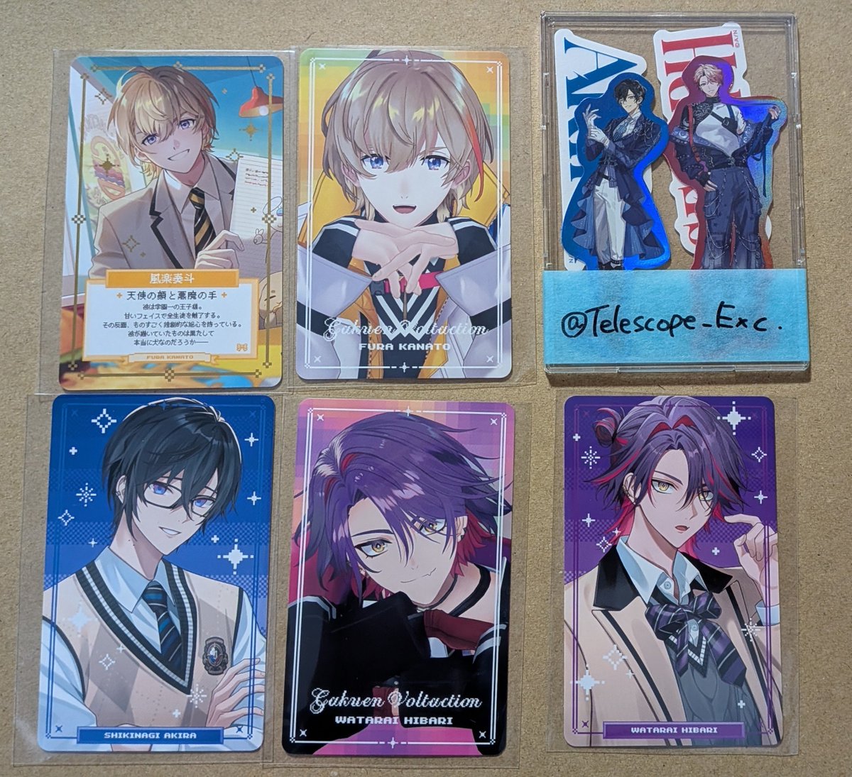 Telescope_Exc's tweet photo. 【交換】にじさんじ VOLTACTION 学園ゔぉるたくしょん ランダムフォト風カード

譲)画像1枚目

求)画像2枚目 🟥＞🟦

検索からでもお気軽にお声掛けください https://t.co/vAICLMEGfF