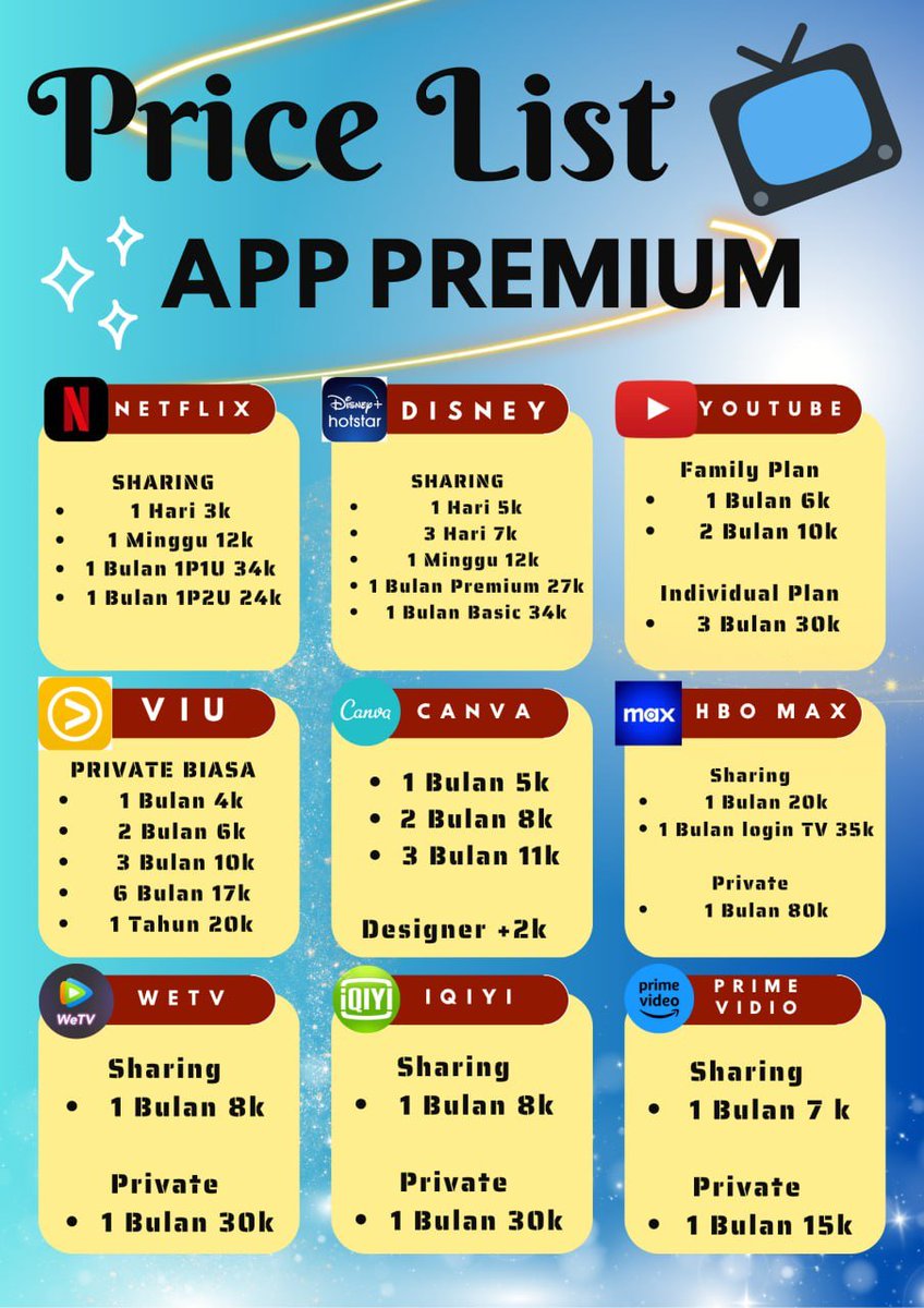 xiircest's tweet photo. WTS WTB NETFLIX DISNEY YOUTUBE HBO VIU WETV IQIYI LOKLOK MEITU CAPCUT 

✅️ terpercaya sejak 2021 
✅️ murah dan garansi 

📞 https://t.co/2KJZkBEfpT

Zonauang jual apk
#MrKillSeriesEP5 https://t.co/M4DGeofh9b