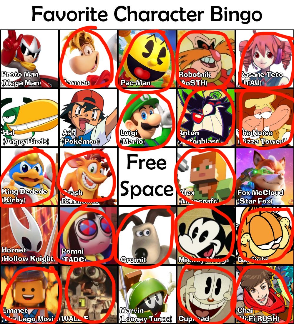 CrashFan0's tweet photo. @TapeDoodles almost bingo ngl https://t.co/zJUzjxLuZ2
