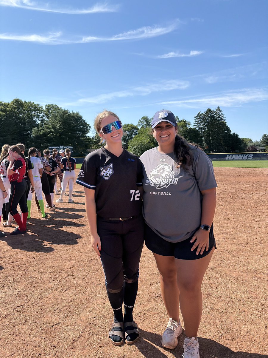 JovieThompson29's tweet photo. I had the opportunity to go to the @MonmouthSB camp. Thank you Coach Morgan and Coach Mia I really appreciate your time and helpful tips. I look forward to seeing you both again. https://t.co/wZzKL249vK