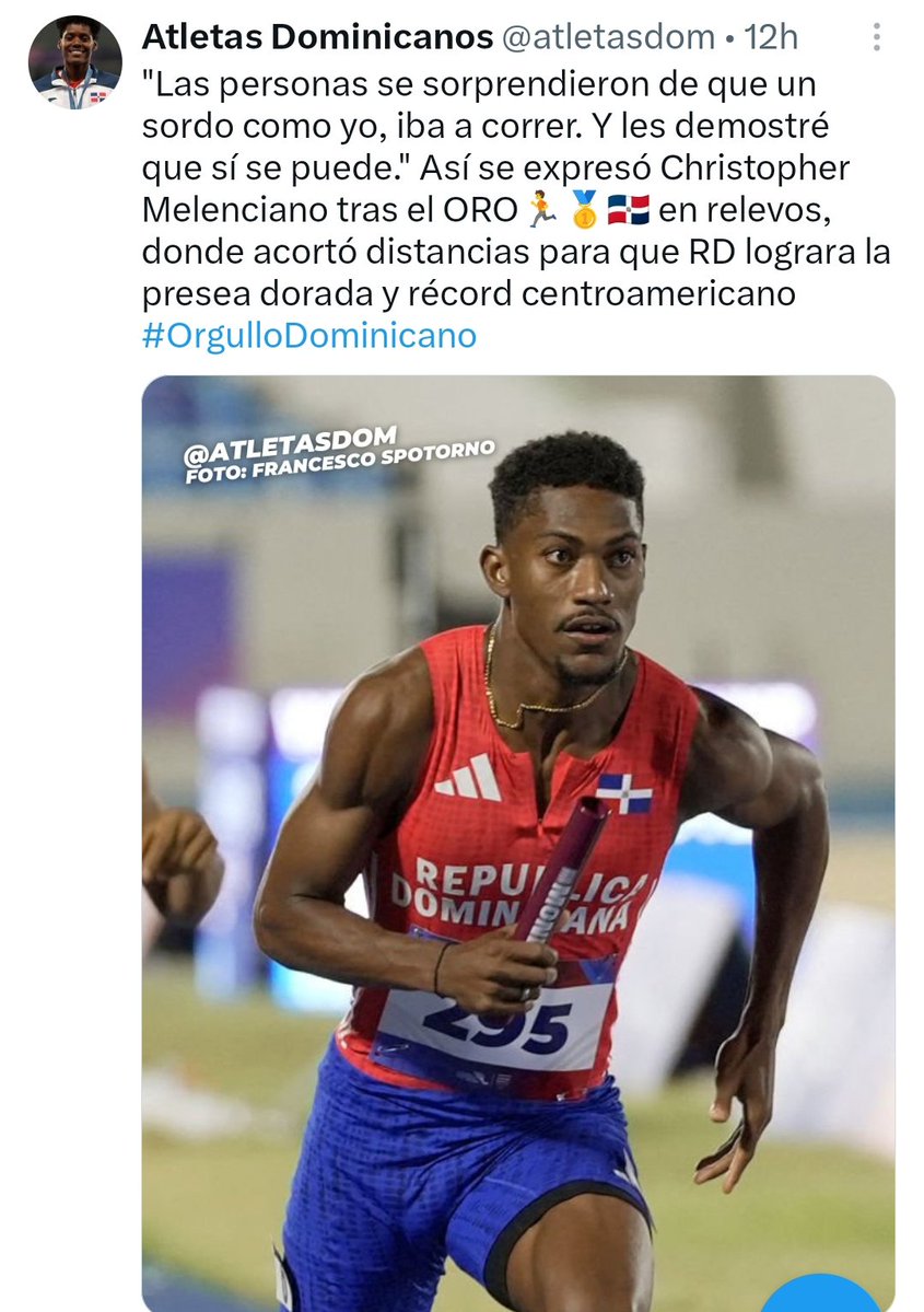 vdilone's tweet photo. De la Mejores #Historias de estos #Juegos!

El Gurú siguiendo los #JuegosCentroamericanoYDelCaribe #SantoDomingo2026!

#VamosConTo'

#ElGuru #ElGurú #TheGuru
#Guru #Gurú #VDilone
#Seguidor #Follower #Contactos
@elgurusportsrd 
@RedTVDominicana @ActoresUnidosRD https://t.co/vruWVPGCO3