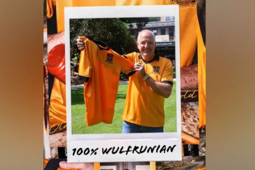 MidlandsFootyx's tweet photo. A Wolverhampton Wanderers' fan group has launched a special shirt to mark the club's 150th anniversary season.

Four friends who are part of Old Gold Pack said they spent months bringing their concept to life to mark the anniversary in 2027 and although it had been a lot of work, it was "an absolute joy to get it done".

The majority of the profits from the sale of the shirt are to be donated to Wolverhampton hospice charity Compton Care.

Kieran Newey from the group said to see fans wearing the shirt as the new season kicks off will be "crazy".
"We've always been really big fans of football culture and we'd always talked about designing a football shirt," he said.

"For the 150th anniversary we've done some really crazy things with Old Gold Pack and some huge designs at Molineux and we thought why don't we just try it and see what we can achieve and the ball really started rolling from there."

The group said the shirt featured a crest synonymous with Wolverhampton and they have "reworked it into something that reflects the city, as supporters would like to see it".

#WWFC #WOLVES #EFL
