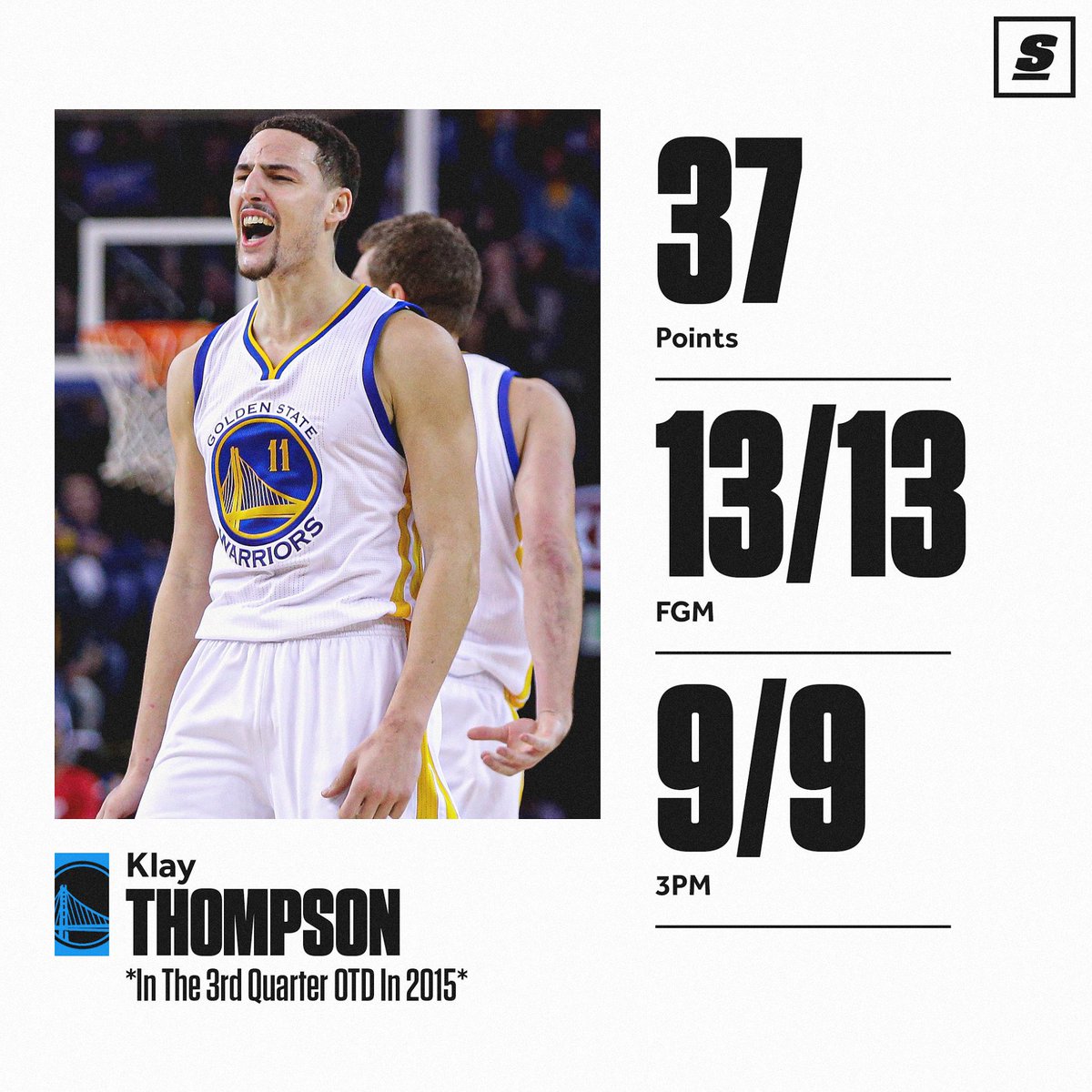 30problemz's tweet photo. Prime Klay Thompson was a DEMON https://t.co/5lDxIGS8E7