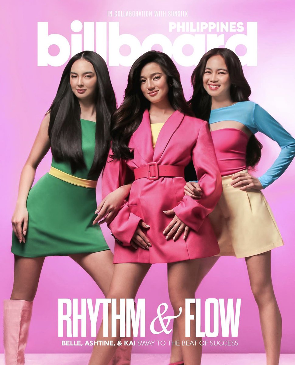 PopPlanet_'s tweet photo. Billboard Philippines and Sunsilk Spotlight Hairkada Trio Kai Montinola, Belle Mariano, and Ashtine Olviga. https://t.co/hzs2NR95uH