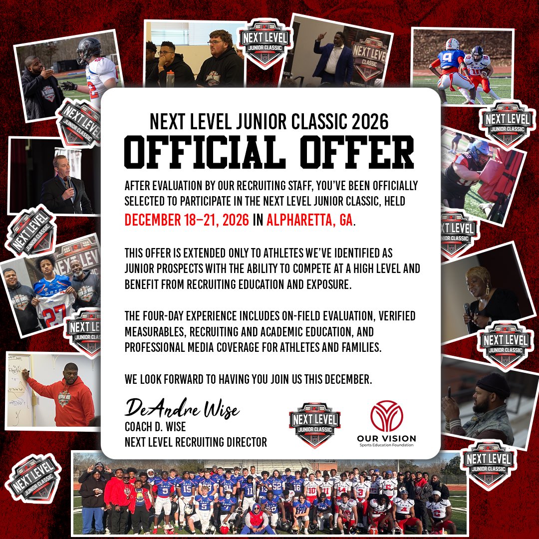 CaydenJWise's tweet photo. Thank you @coach_dwise for the offer and opportunity to compete at the Next Level Junior Classic! #PFND #CHHSFootball

@_Jerry_Edwards @CHHS_FOOTBALL @RecruitCville @CoachKitchens_ @Coach_JSnyder @cody_spence1 @DavidGwaltney11 https://t.co/oT5fRX0ira