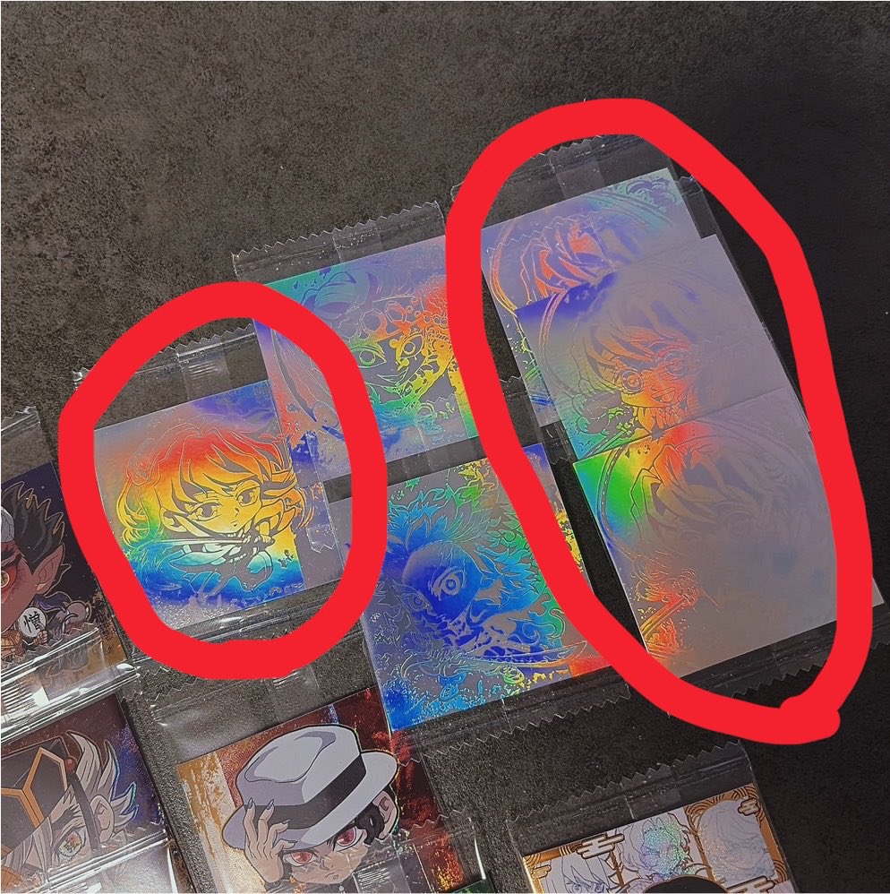 trade_a_'s tweet photo. 鬼滅の刃 ディフォルメシール ウエハース 其ノ十五 にふぉるめーしょん　交換

譲:1・2枚目

求:3枚目または過去弾未所持

郵送でのお取引希望です。お気軽にお声がけよろしくお願い致します🙇 https://t.co/DATTUESQaA