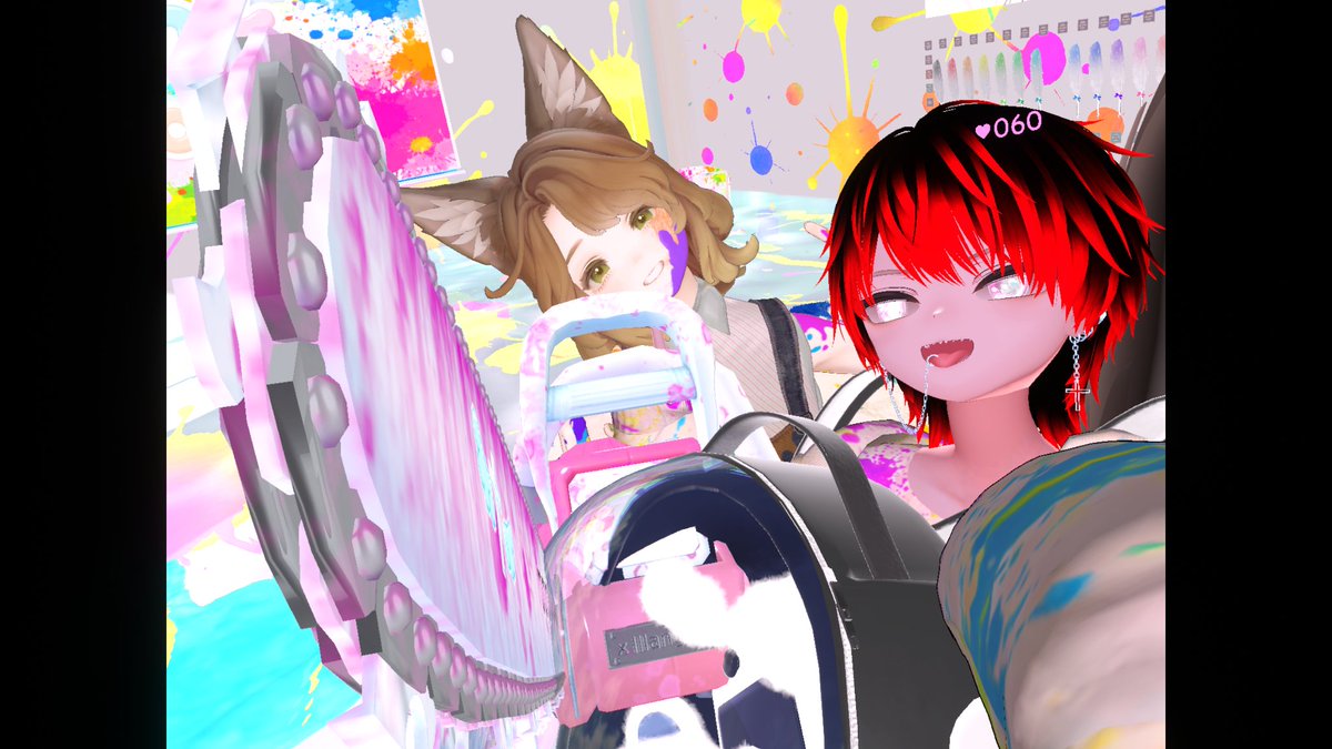waka_ayu_x's tweet photo. おっはよー！

昨日は絵具の教室では撮影のはずが懐メロ大会に。
懐かしがるたび、おじさん度が上がっていきましたｗ

5連休最後のV睡は、起きたら隣にあっきー！
最後まで油断できない連休でしたｗ

#Marycia3D https://t.co/UhgTSpsOWD