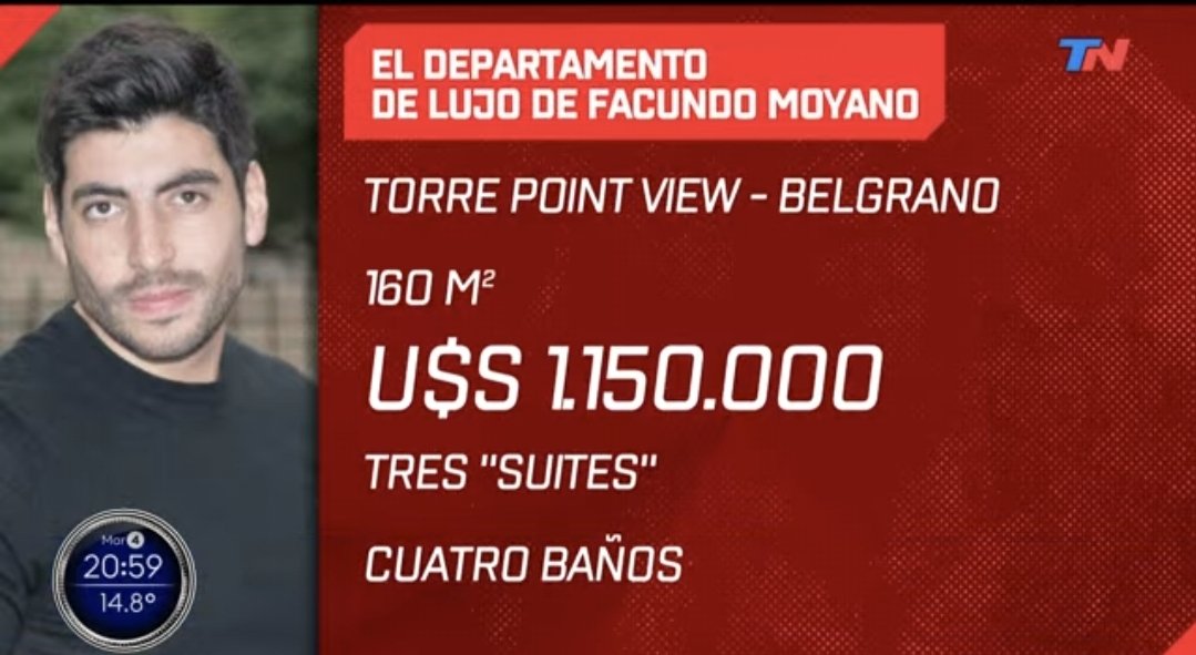 stanleybostero's tweet photo. El depto de Facundo Moyano en Av. Del Libertador está valuado en U$S 1.150.000.

Los que bancan a estos sindicalistas no se sienten medio pelotudos? https://t.co/xWUMvw40xn