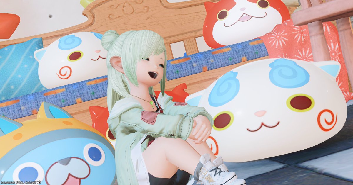 yumecha5's tweet photo. エオルゼア大集合だニャン❣
新たな調度品が追加されたのでMGPで交換✨
まぁーーるいものって
なんか癒されるよね～
この部屋に合うBGMはなんだろー？
#FF14 
ラムウ鯖ミスト4-14
個室009にて(◍´◡`◍) 📸 https://t.co/gbsgdNVfuG