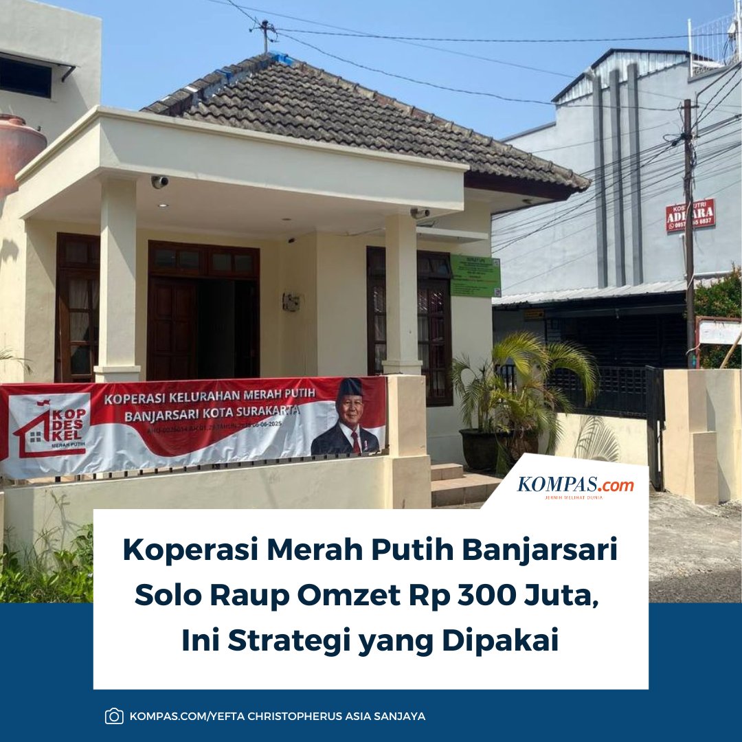 kompascom's tweet photo. Baca selengkapnya: https://t.co/oM0FLk7n1j
Berawal dari simpanan pokok 32 anggota pendiri, Koperasi Kelurahan Merah Putih Banjarsari, Solo, mampu mencatat omzet sekitar Rp 300 juta dari Januari hingga Juni 2026. Apa strategi yang diterapkan?
~MS #KoperasiMerahPutih #koperasi #Solo