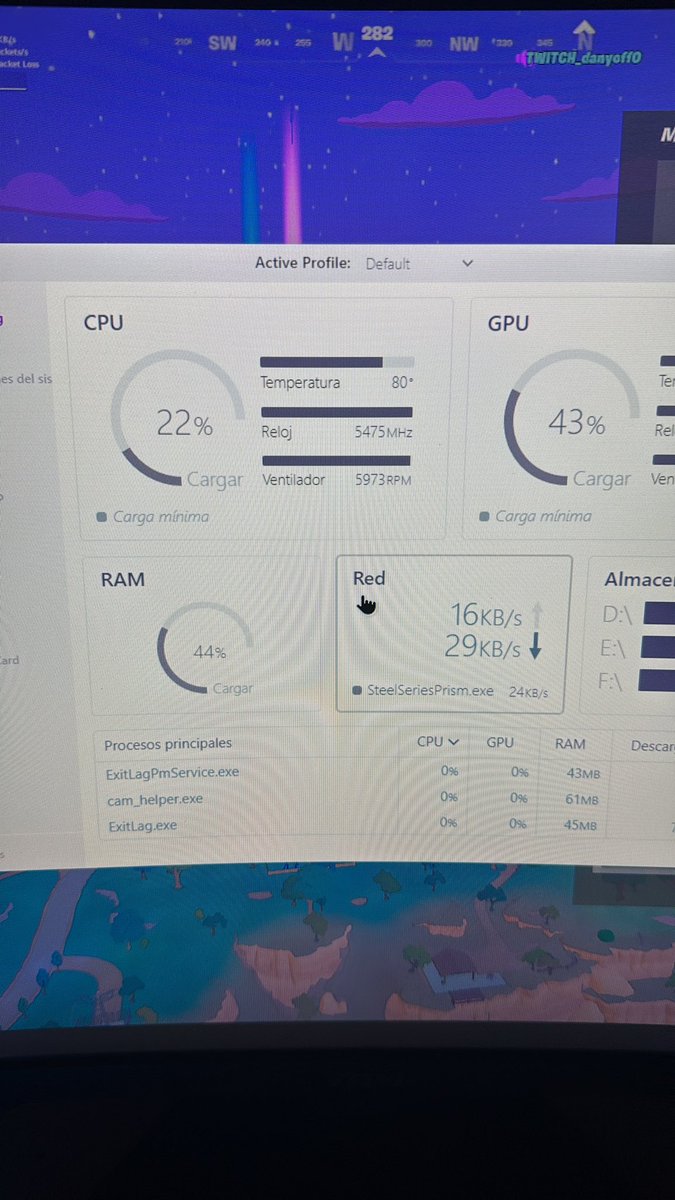 TwitchNeox's tweet photo. Es normal que me vaya a esas temperaturas jugando Fortnite en modo rendimiento? Tengo un ryzen 9 7900x 32gb ram ddr5 5600hz nzxt n9 x870e https://t.co/71emH2s5Ul
