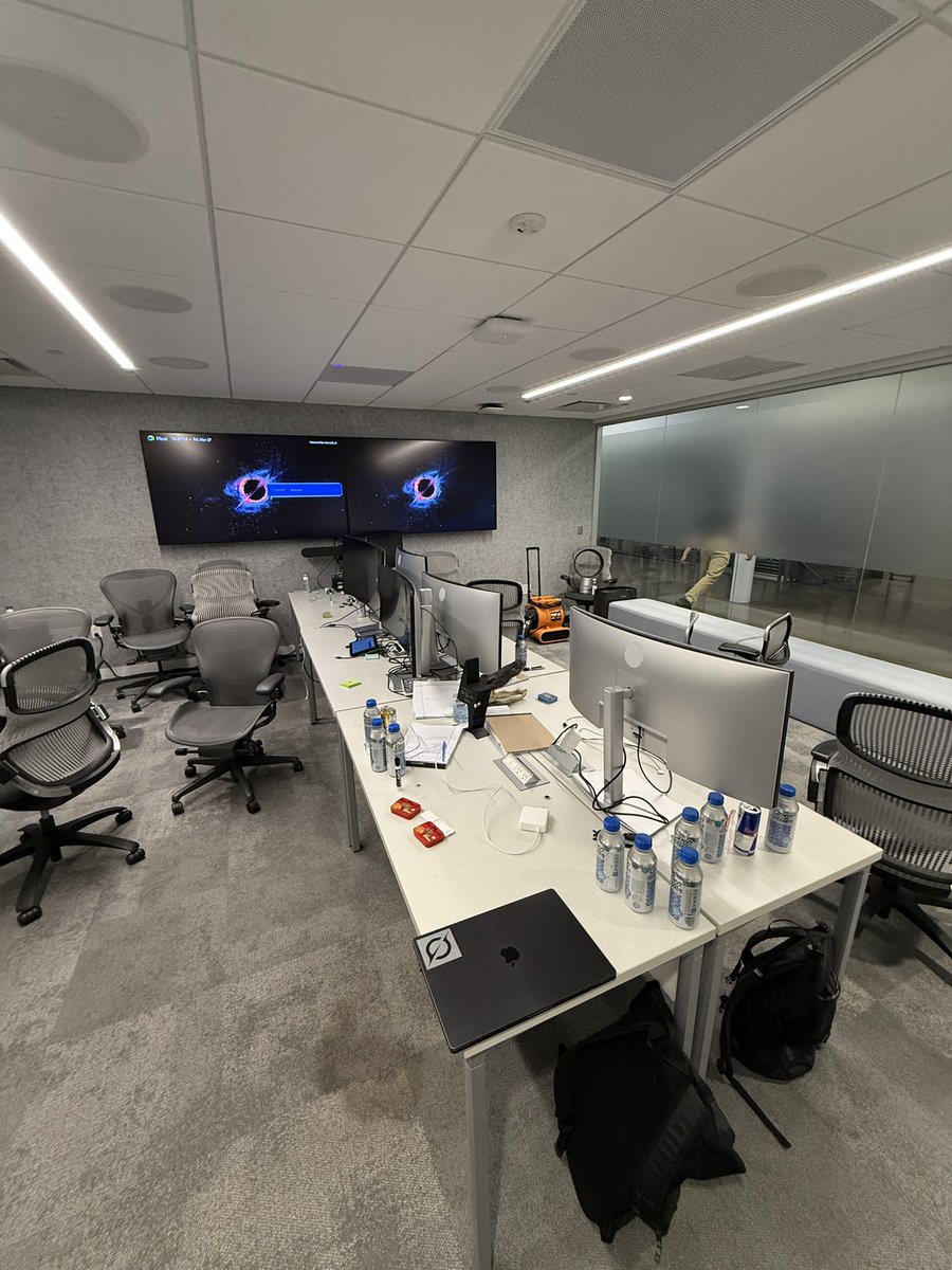 ParsaTajik's tweet photo. Yesterday was my last day @SpaceXAI.

I’m incredibly grateful to have had the opportunity to be a part of xAI’s journey in the last year. 

I got the chance to work on 3 different teams, contribute to challenging problems, and hangout with cool folks that I now call great friends.

Special shout out to @VastoLorde95 and the entirety of the X engineering team for making my experience unforgettable. From changing my country’s flag 🇮🇷 (s/o @nikitabier 🐐) and rewriting the twitter ad stack, to f_score, and go/nads, I made so many memories that I’ll always cherish.

Thank you @elonmusk! I learned a lot from seeing you operate at trillion scale. 

Much love,
Parsa

P.S. s/o @jon for getting the ads team the legendary mariachi band

P.P.S. First pic is the charitable view warroom. We pretty lived there for 12 weeks. The photo was taken on the last day of the migration (had to do 40h this time 💀)

P.P.P.S. I got the grok sticker on my laptop in my 2nd month in a recruiting event organized by @barisakis 🐐 

P.P.P.P.S. Fun fact, I actually broke my foot in dec and was hopping around on crutches at office for a while. Good times