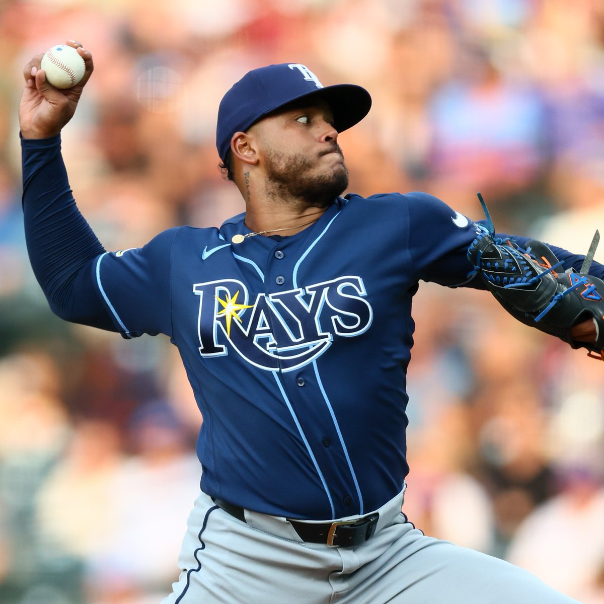 TalkinBaseball_'s tweet photo. Freddy Peralta's Rays debut against the Rockies:

3.2 IP, 9 H, 7 ER, 1 BB, 3 K

Season ERA: 5.37 https://t.co/843gIMENGu