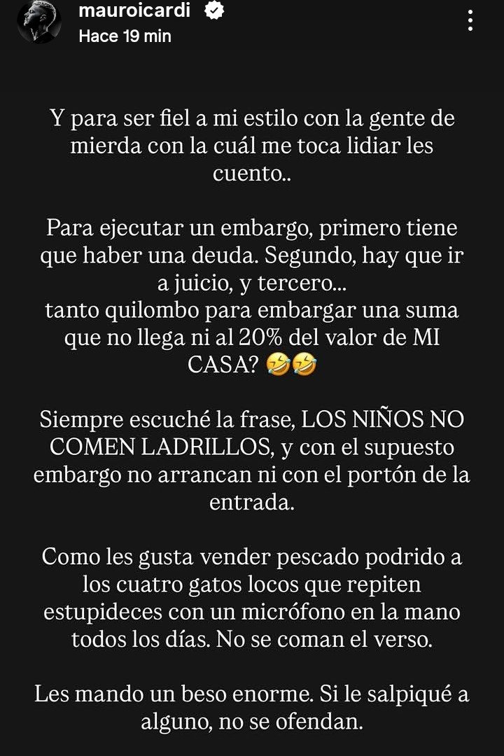 SalomonLeyla's tweet photo. Bueeenaa @MauroIcardi !!
Tenés toda la razón. Un embargo tiene que surgir de una causal acreditada,que no la hay,hasta donde sé.
Y si es preventivo,se tiene que iniciar la demanda base en poco tiempo,si no,se cae...
Ni cabida a la gilada,menos,si son recicladas!!
👊👊👊 https://t.co/xRI0i1fa9P