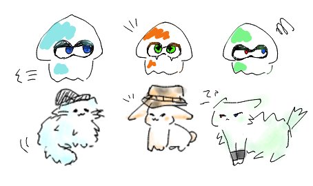 n_pysw's tweet photo. 🩵🧡💚🐈️🐇 https://t.co/utEoaRDgAl