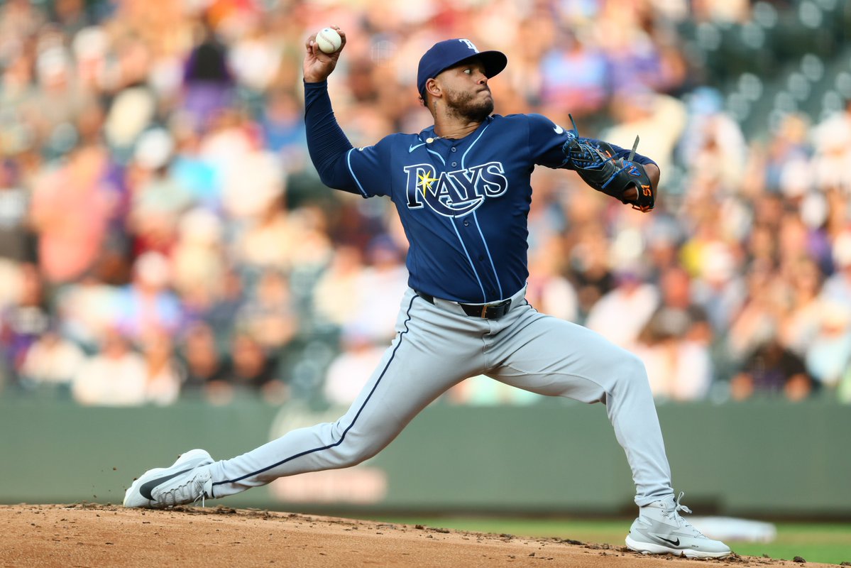 MLBONFOX's tweet photo. Freddy Peralta's debut tonight for the Rays:
- 3.2 IP
- 9 H
- 7 ER https://t.co/ucXRysbAd9