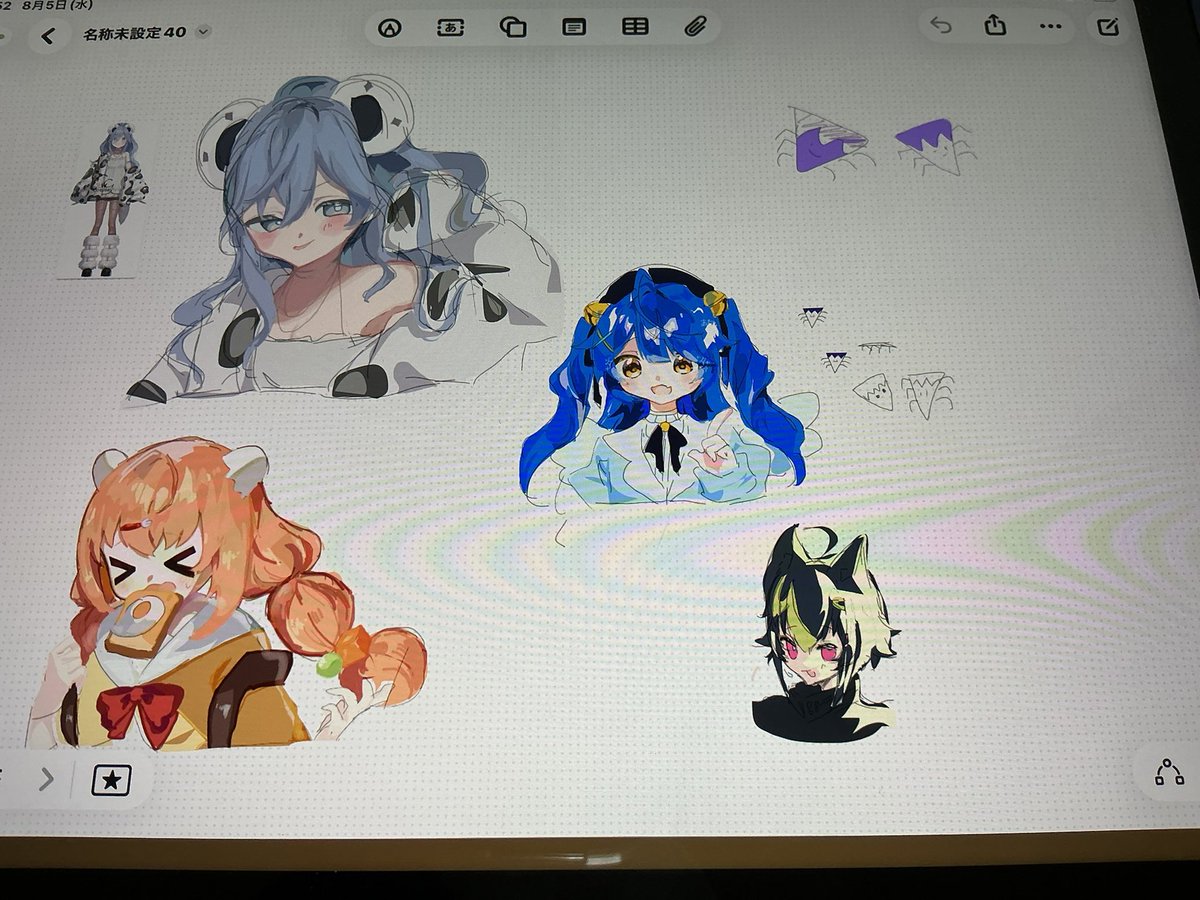 gebokusamon's tweet photo. 学校のiPadで書いたメモアプリの落書き達 https://t.co/kVJ77MZN4w