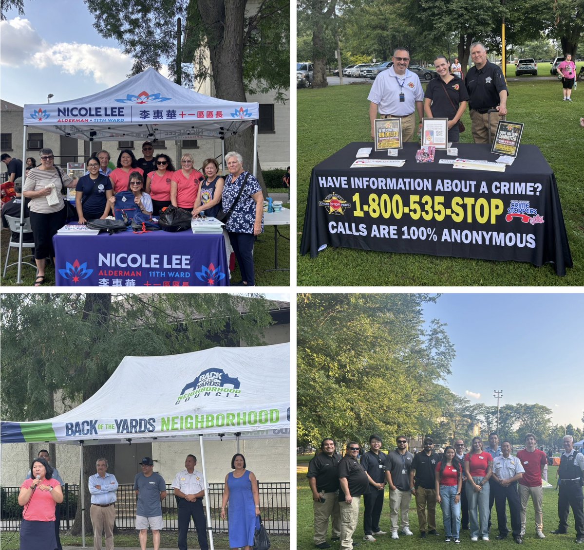 ChicagoCAPS09's tweet photo. Some of 9th Districts 2026 National Night Out highlights. Thank you for all the sponsors and vendors who participated in this great event. https://t.co/Sck6R8fc0u