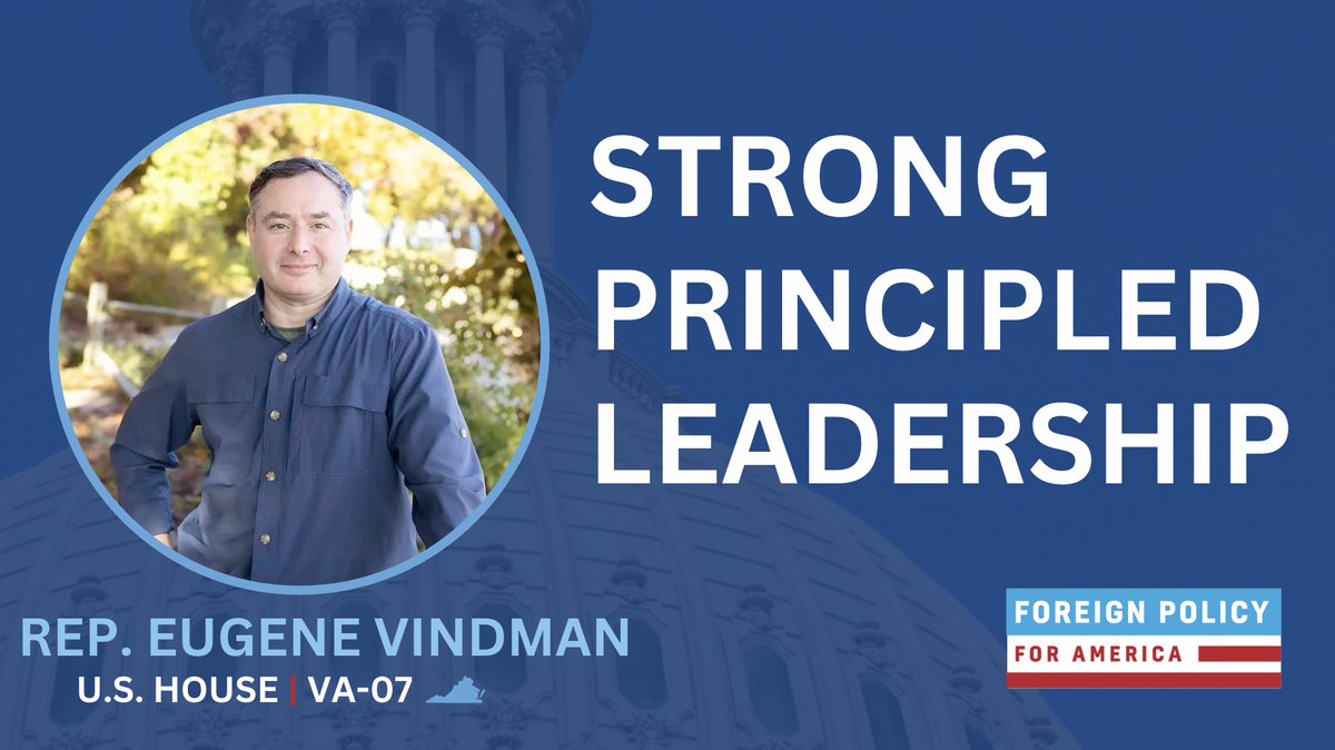 FP4America's tweet photo. We're proud to continue supporting @YVindman in #VA07! His record as an Army veteran and national security leader reflects the leadership Virginia needs. This November, he'll continue fighting for a principled foreign policy and working to end the reckless war with Iran. https://t.co/AtuuFWvIsh