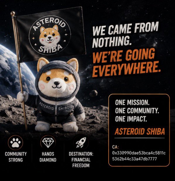 Nelhck's tweet photo. bro they really faded the dog that survived the asteroid ☄️🐕

now everyone’s scrambling once they realize Asteroid Shiba isn’t just another dog coin.

send it or cope.

CA:
0x330990dae53bca4c5811c5362b44c33a47db7777 https://t.co/FhuRj5GdAm