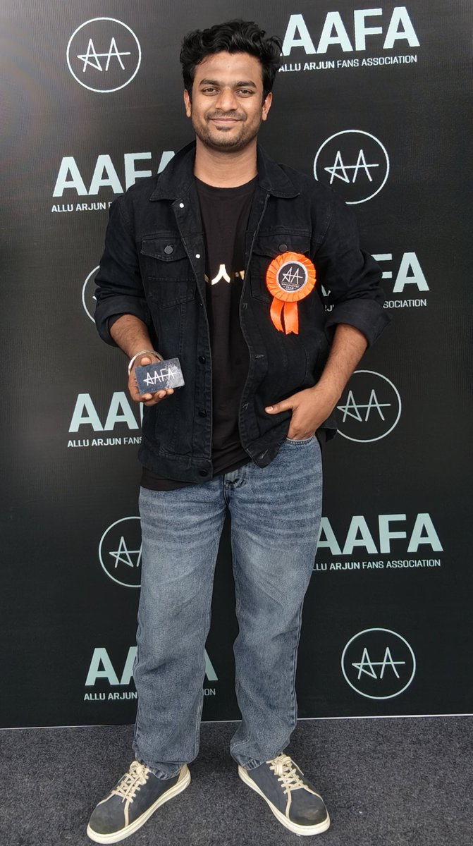 niteshlomte1's tweet photo. Thank you @AAFAOnline for this wonderful and unforgettable moments

My special thanks to @Gautambhise1 for this opportunity and unforgettable birthday gift ever...

Thank you @alluarjun SIR you are great, thank you for the event, moments and taking care of fan's.....

#aafa #alluarjunonline