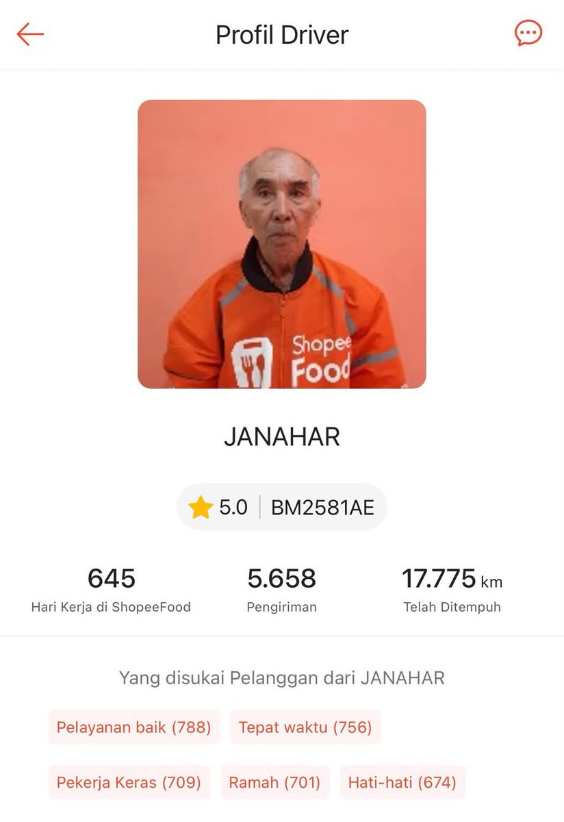 ledywilonajk's tweet photo. Makasia pak, pesanan makanan saya sudah dianterin dg selamat. Saya ga tega liat bpk malam2 masih semangat ngorder, apalagi usia senja begini.. ingat ayah dirumah yg juga sudah lansia kaya bapak. Saya cuma bisa kasi tip alakadarnya, semoga orderan bapak semakin banyak dan selalu selamat diperjalanan. Aamiin...

cc:yapingarea