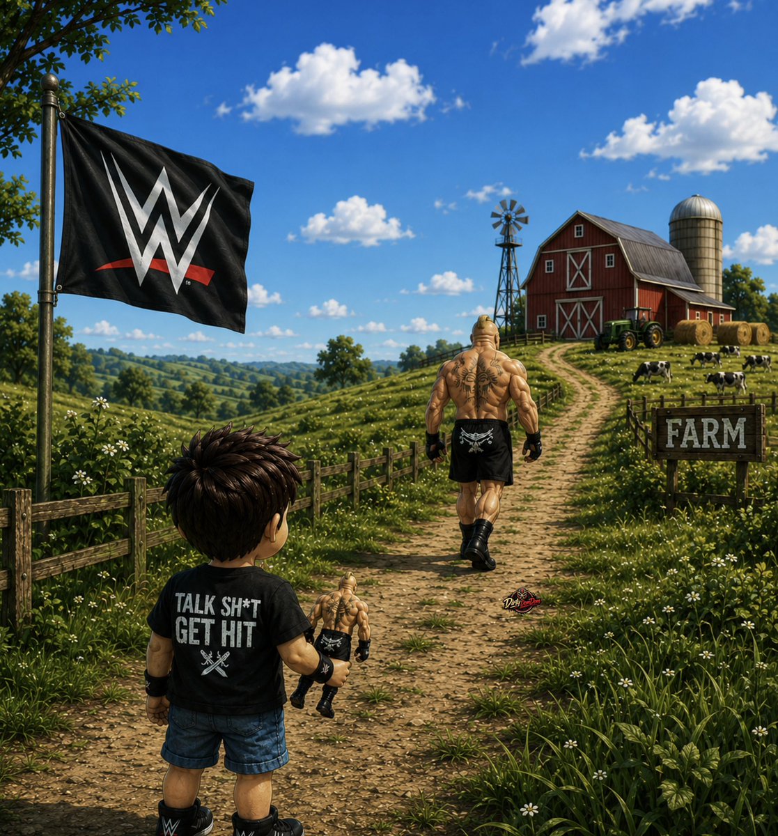 DirtyDomDom's tweet photo. There Goes Our Childhood. 😭

No more surprise returns.
No more Suplex City.
No more Beast Incarnate.

Thank you, Brock Lesnar.💔🐂 https://t.co/jIMTBgdRgF