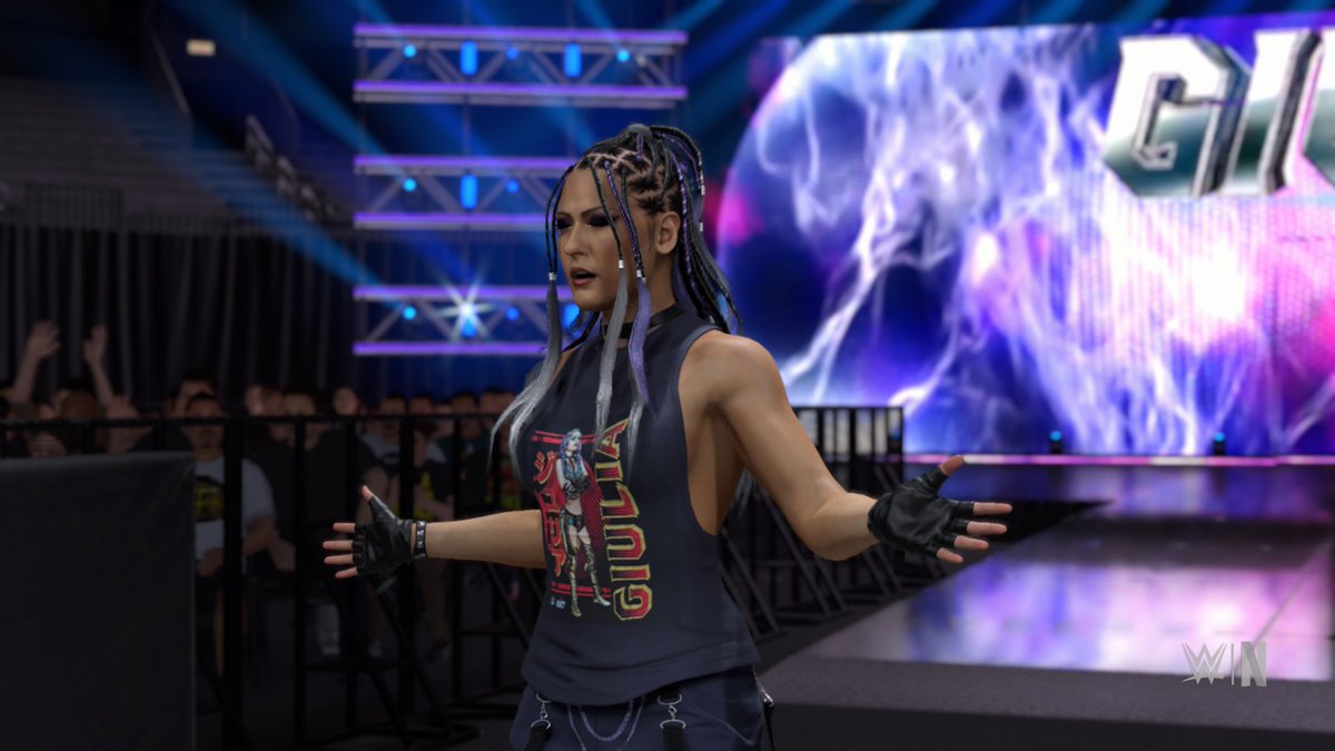 Hazzarealgraps's tweet photo. Hold on now Bianca Belair has got some company to watch her one on one match😳 #Smackdown https://t.co/XaQd3kCFjE