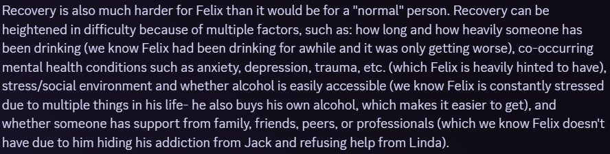 springylocked's tweet photo. #twf #thewaltenfiles hmmm it's almost if felix also has signs of depression and other disabilities https://t.co/JoprvhFfBh