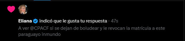 Carpincho2018's tweet photo. @somoscorta @CPACF Uia, se escapó un like parece https://t.co/L4yJc33r6b